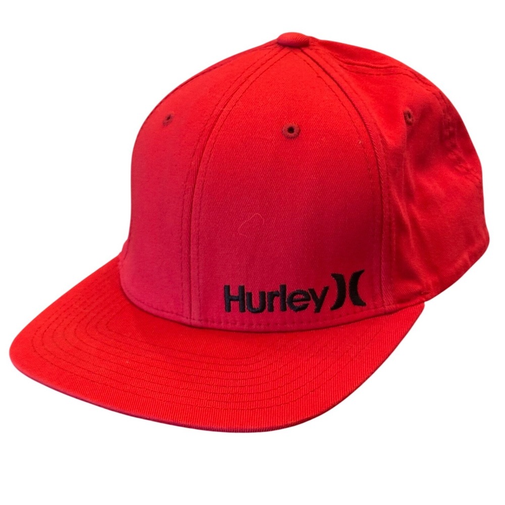 Hurley Flexfit Hat Red Embroidered Logo Baseball Cap Summer 2009 MAFCC1